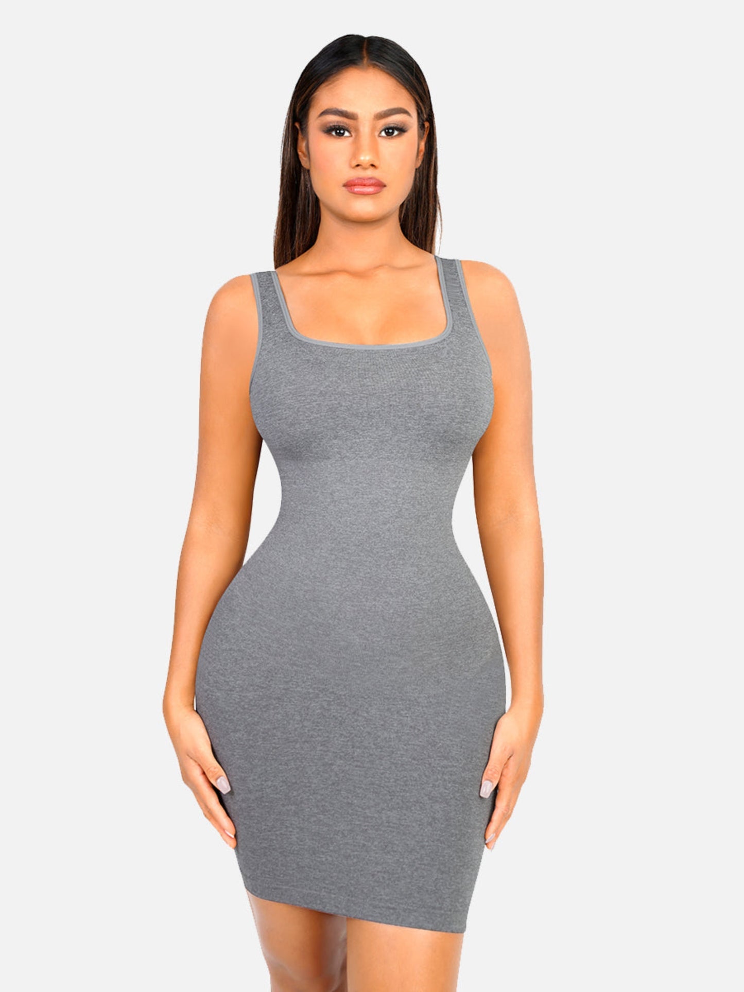 MyCurve Seamless Square Neck Shaping Dress