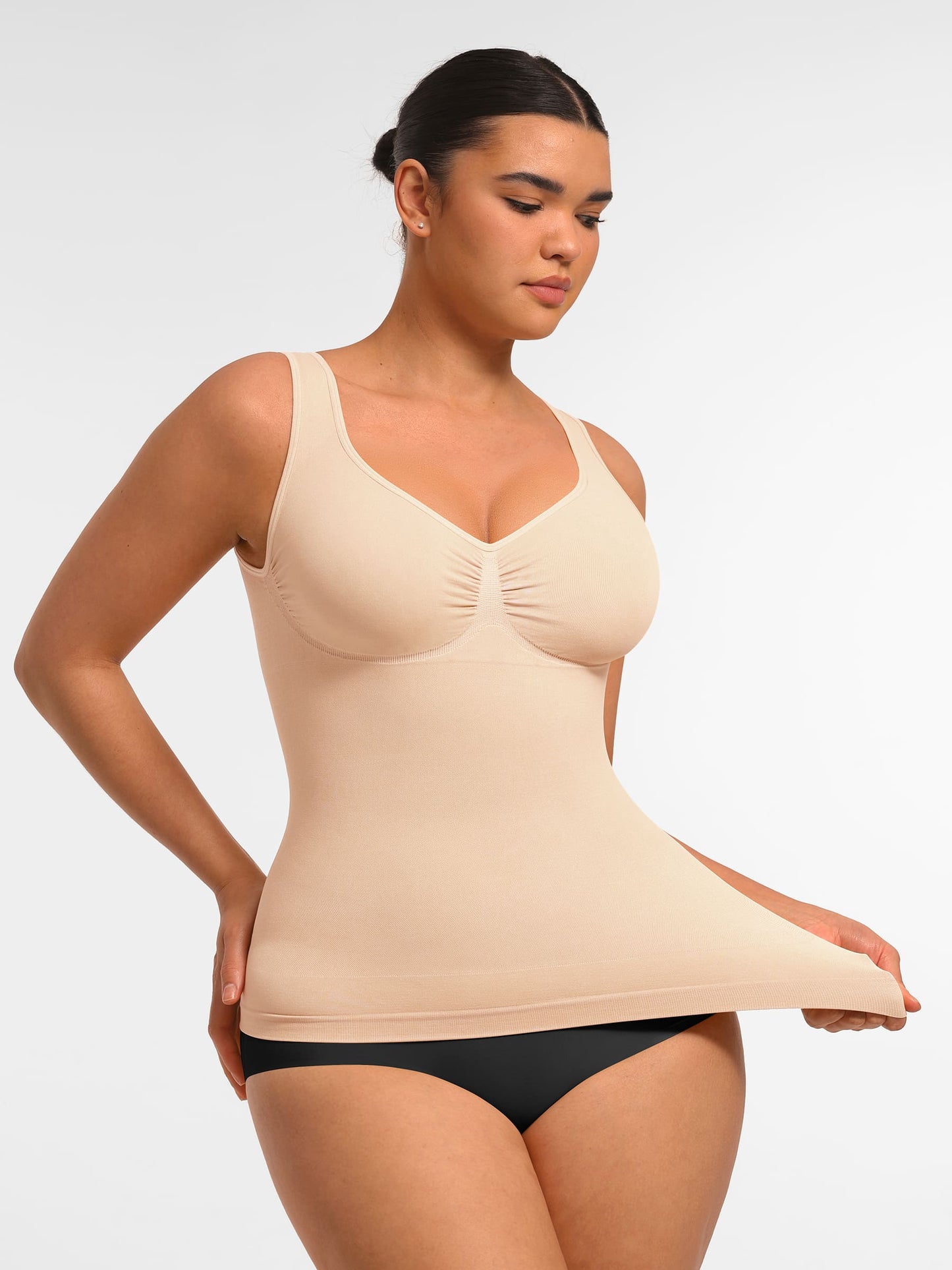 MyCurve Bust Support Waist and Abdomen Control Shape  Wide Straps Tank Top