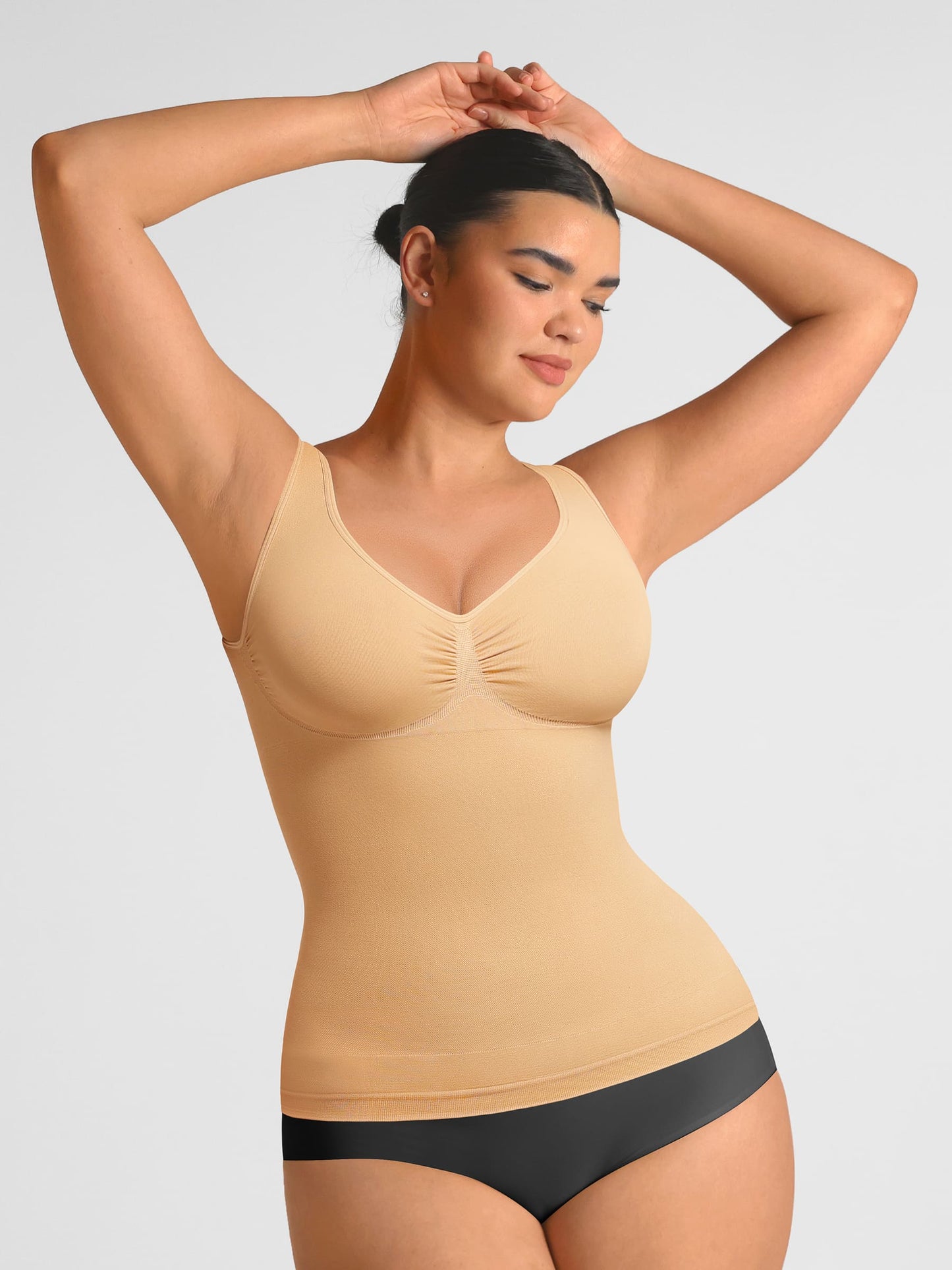 MyCurve Bust Support Waist and Abdomen Control Shape  Wide Straps Tank Top