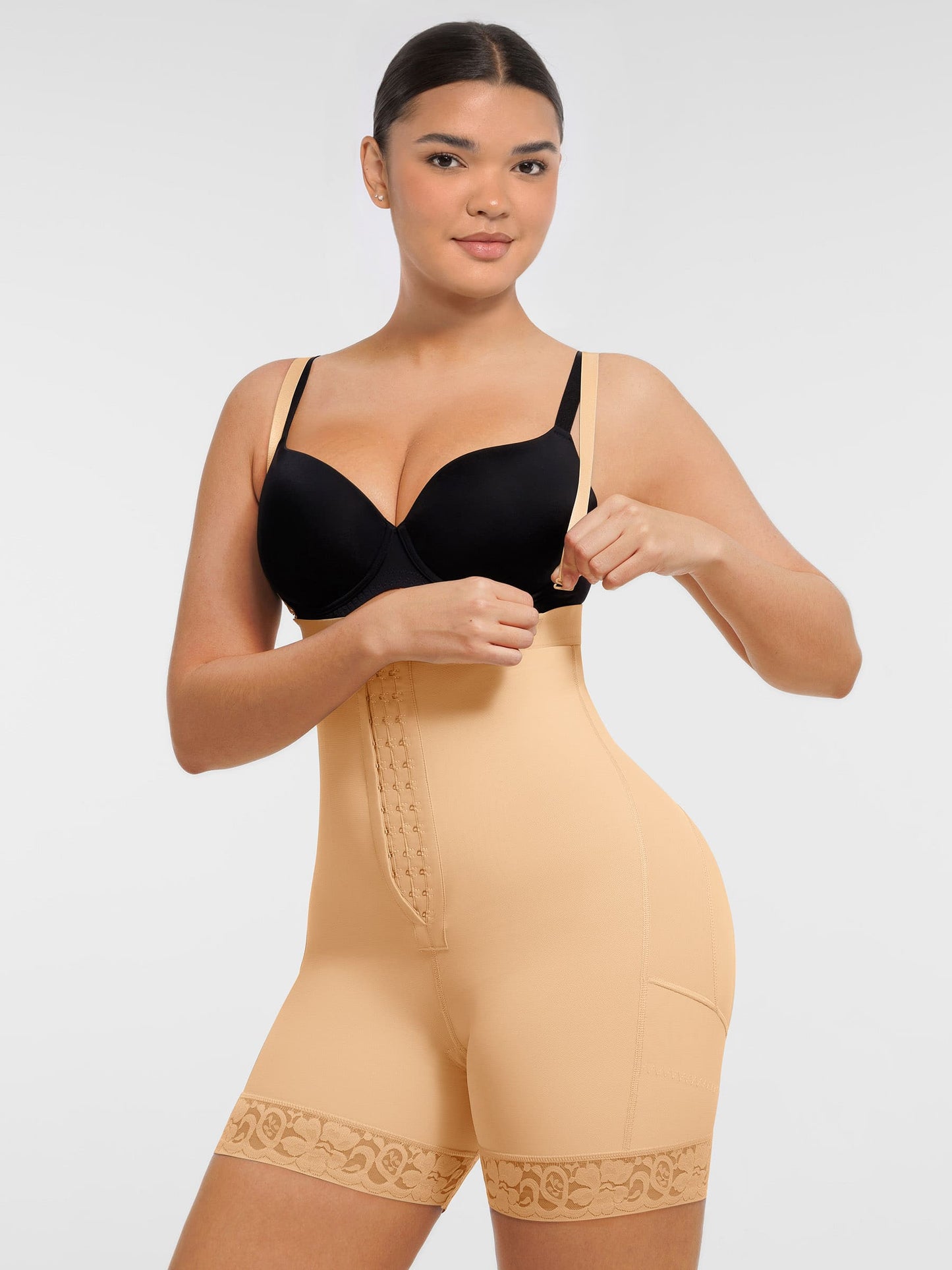MyCurve Butt Lifting Body Shaper with Zip Crotch Smooth Tummy Control