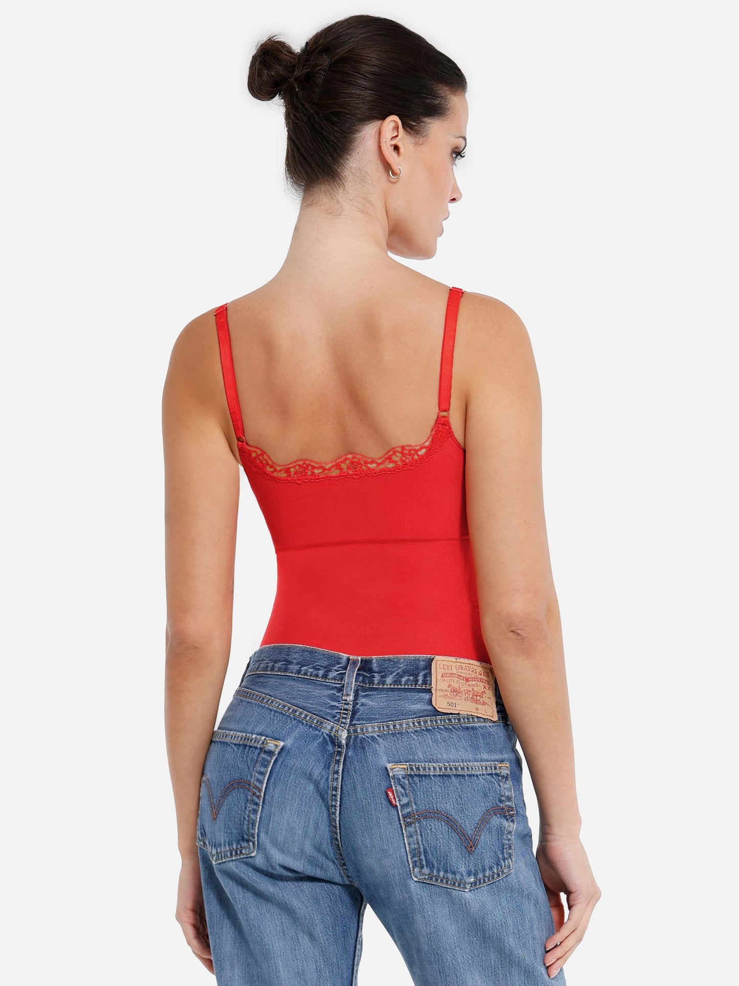 MyCurve Lace Tight-Fit Seamless Thong Shapewear Bodysuit