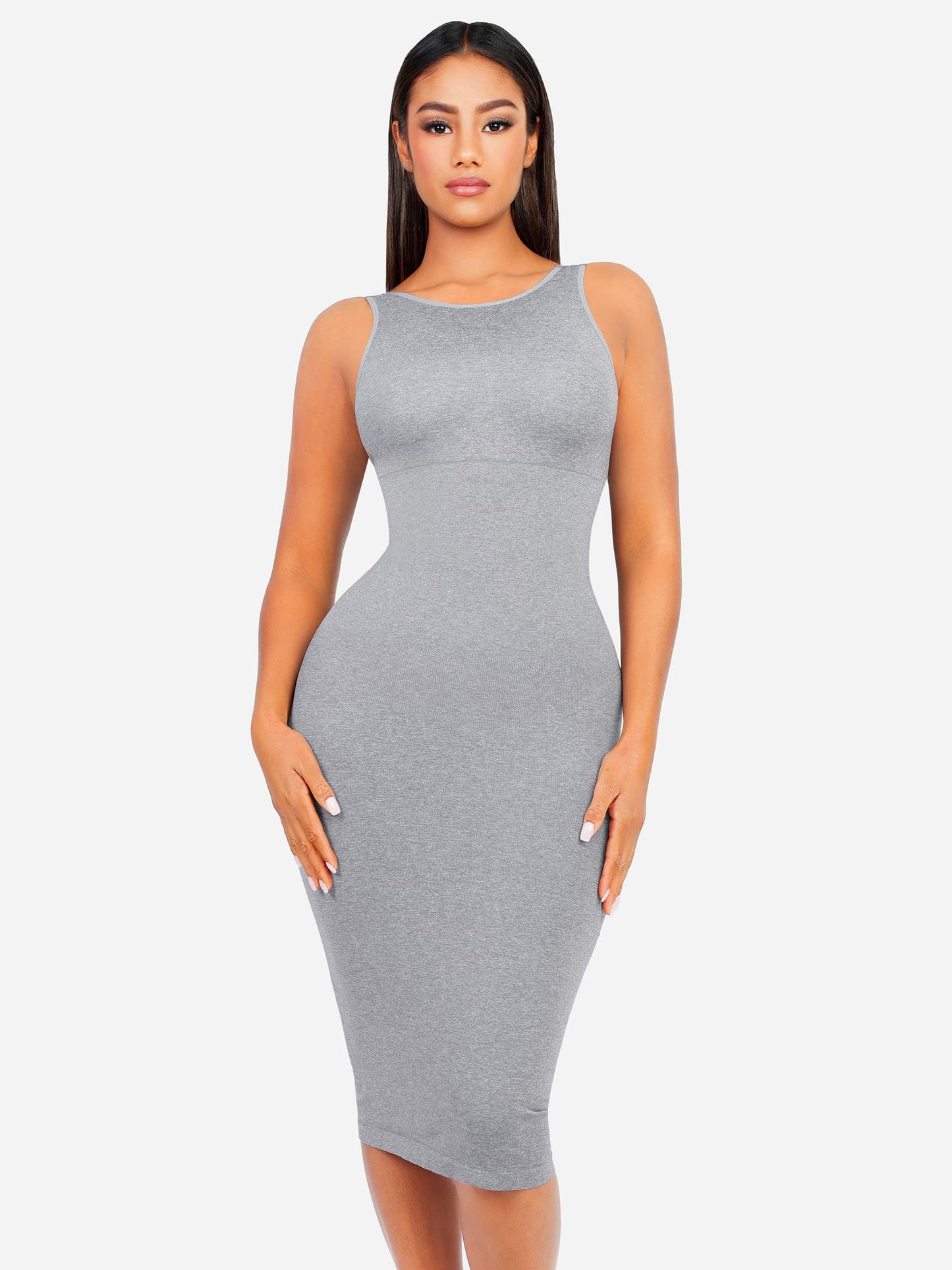 MyCurve Seamless Eco-Friendly Large U-Back Shaper Dress with Built-In Bra