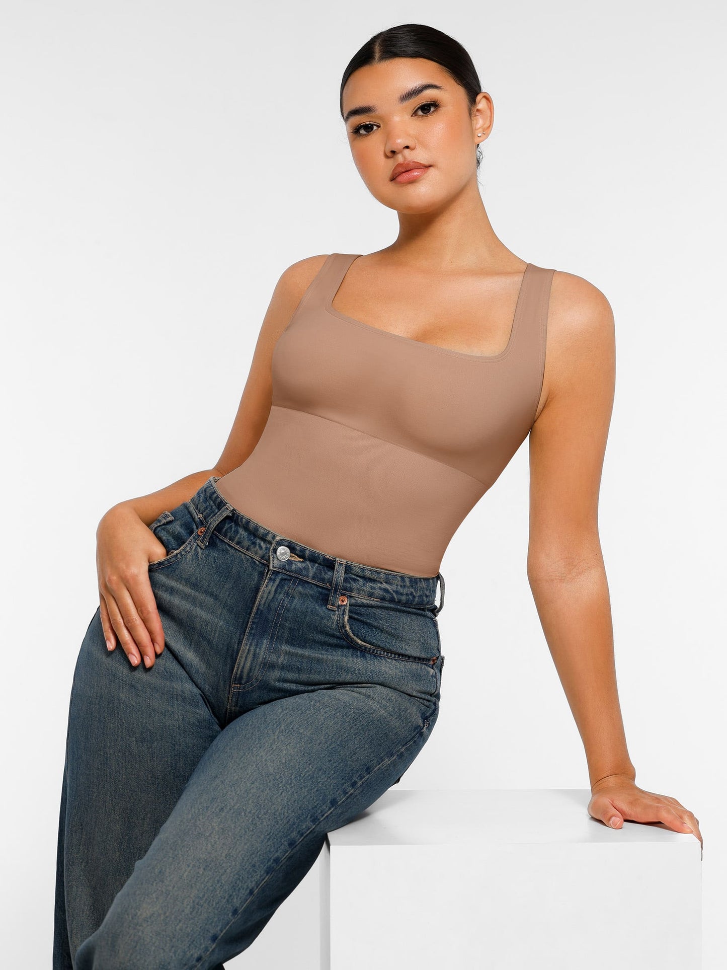 MyCurve Seamless Shapewear Thong Bodysuit