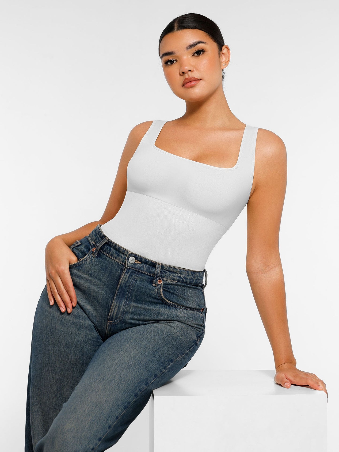 MyCurve Seamless Shapewear Thong Bodysuit