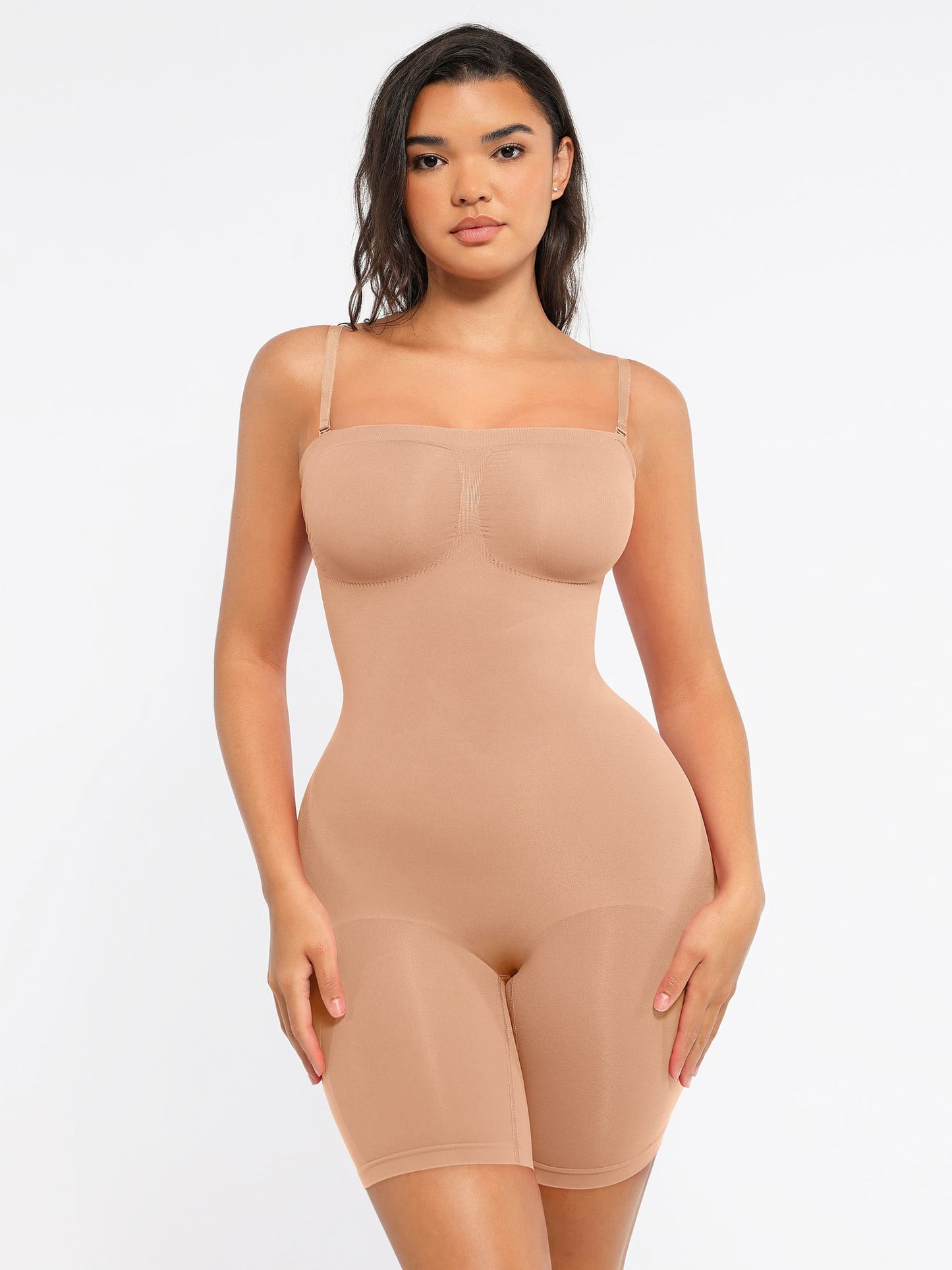 MyCurve Strapless Seamless Bodysuit with Removable Straps