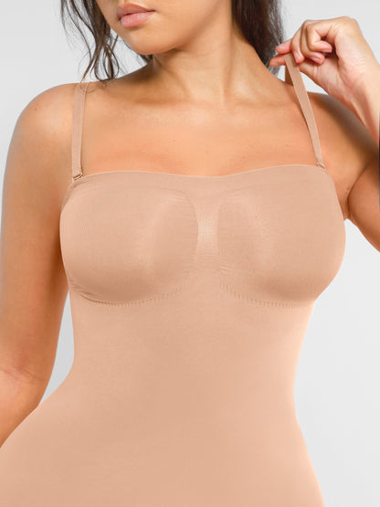 MyCurve Strapless Seamless Bodysuit with Removable Straps