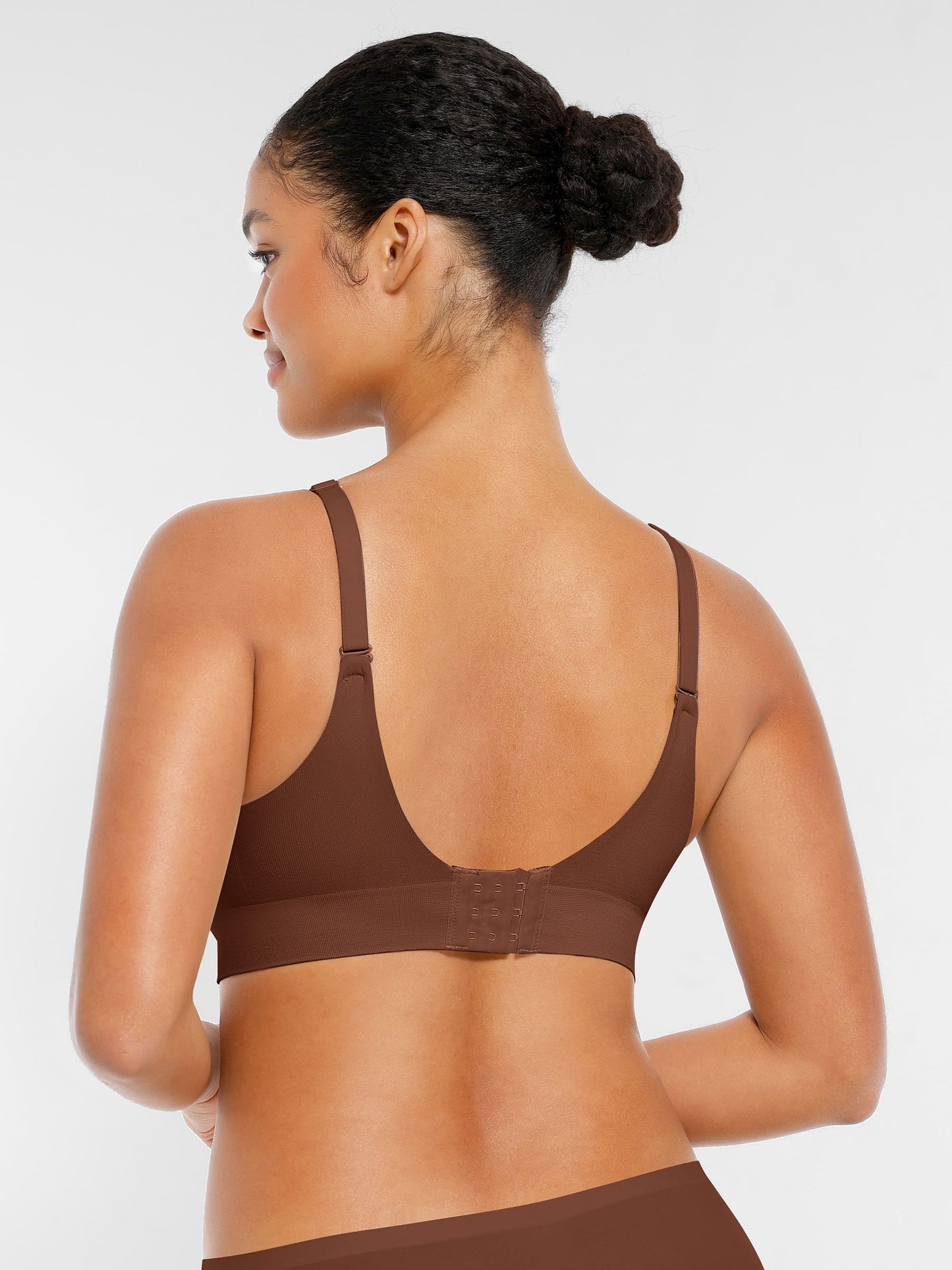 MyCurve Wireless Seamless Push-Up V-neck Bra