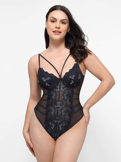 MyCurve Lace Smooth Thong Shaping Bodysuit