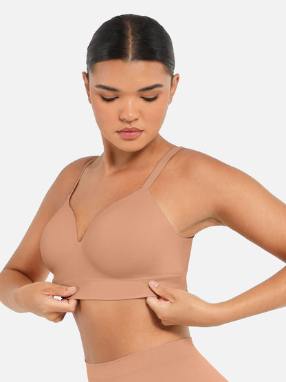 MyCurve 1 V Neck Shaping Bodysuit + 1 Push-Up Seamless Bra