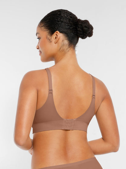 MyCurve Wireless Seamless Push-Up V-neck Bra