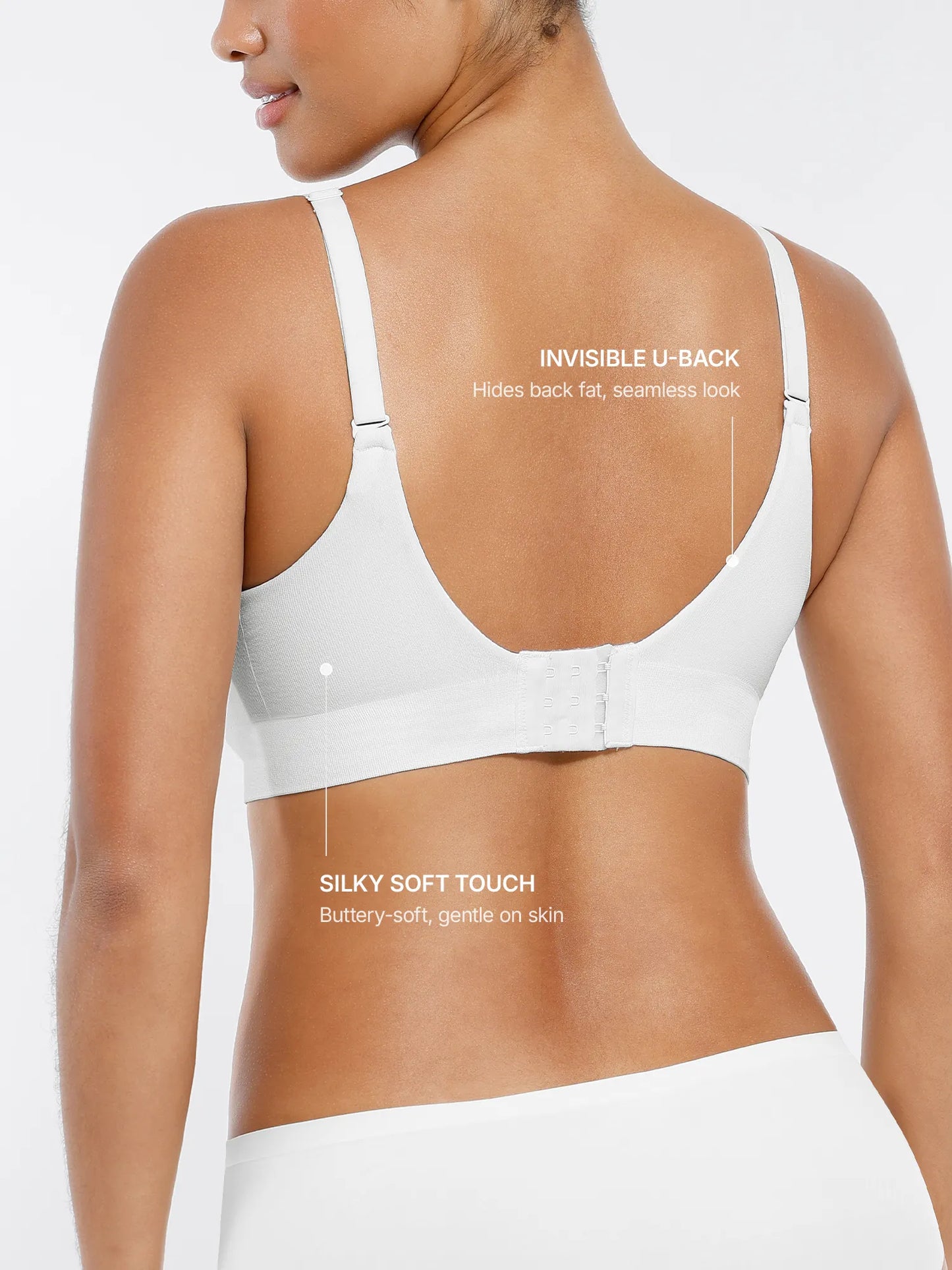 MyCurve Wireless Seamless Push-Up V-neck Bra