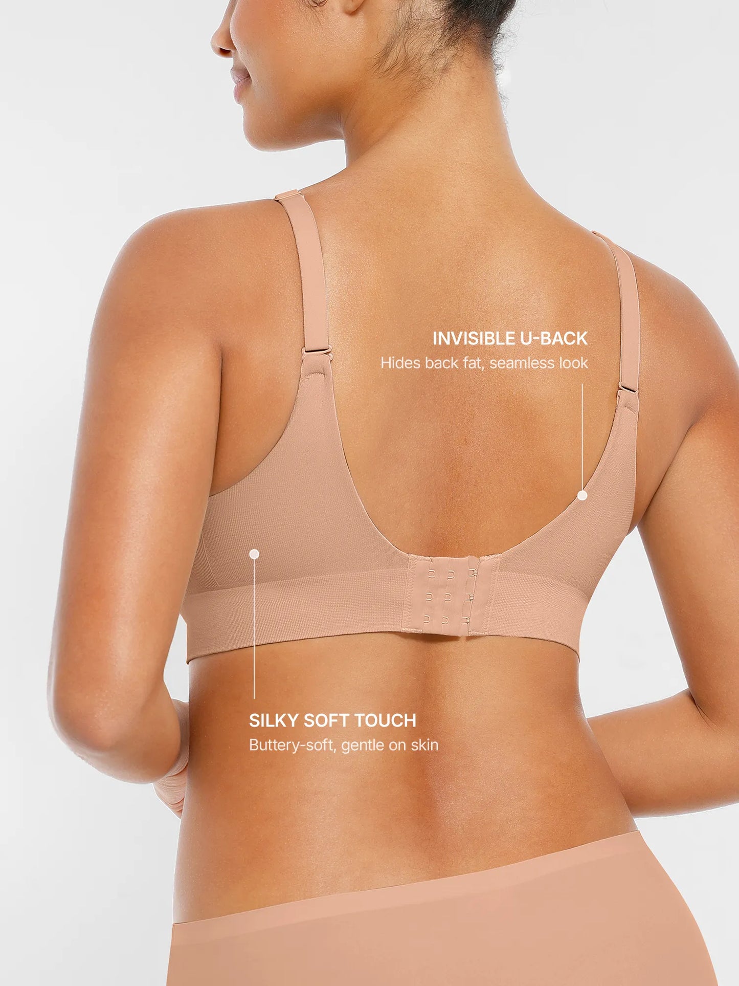 MyCurve Wireless Seamless Push-Up V-neck Bra